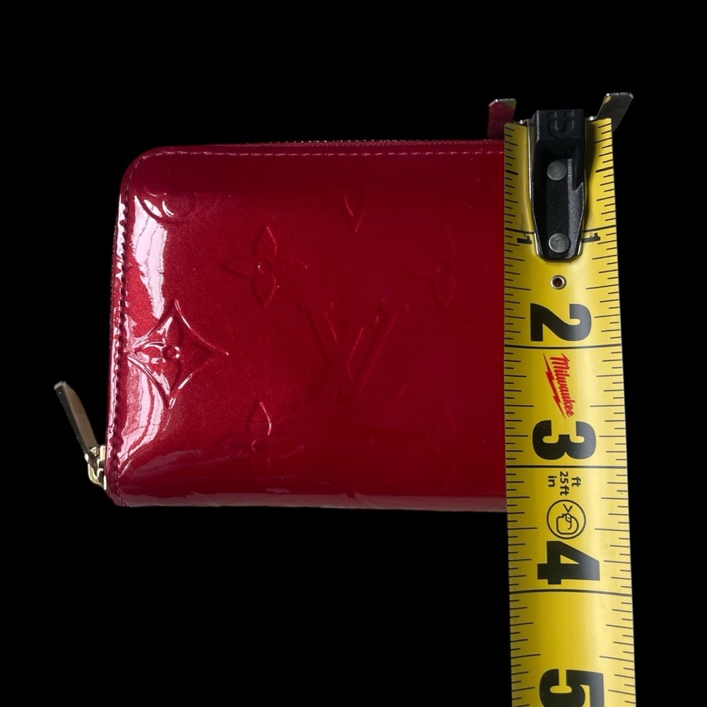 Louis Vuitton Vernis Zippy Coin Purse Pomme D’Amour Red Wallet - Picture 14 of 16